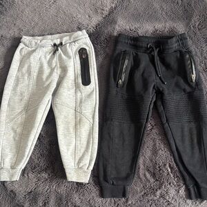 Zara Kids' and primark Gray and Black Joggers set